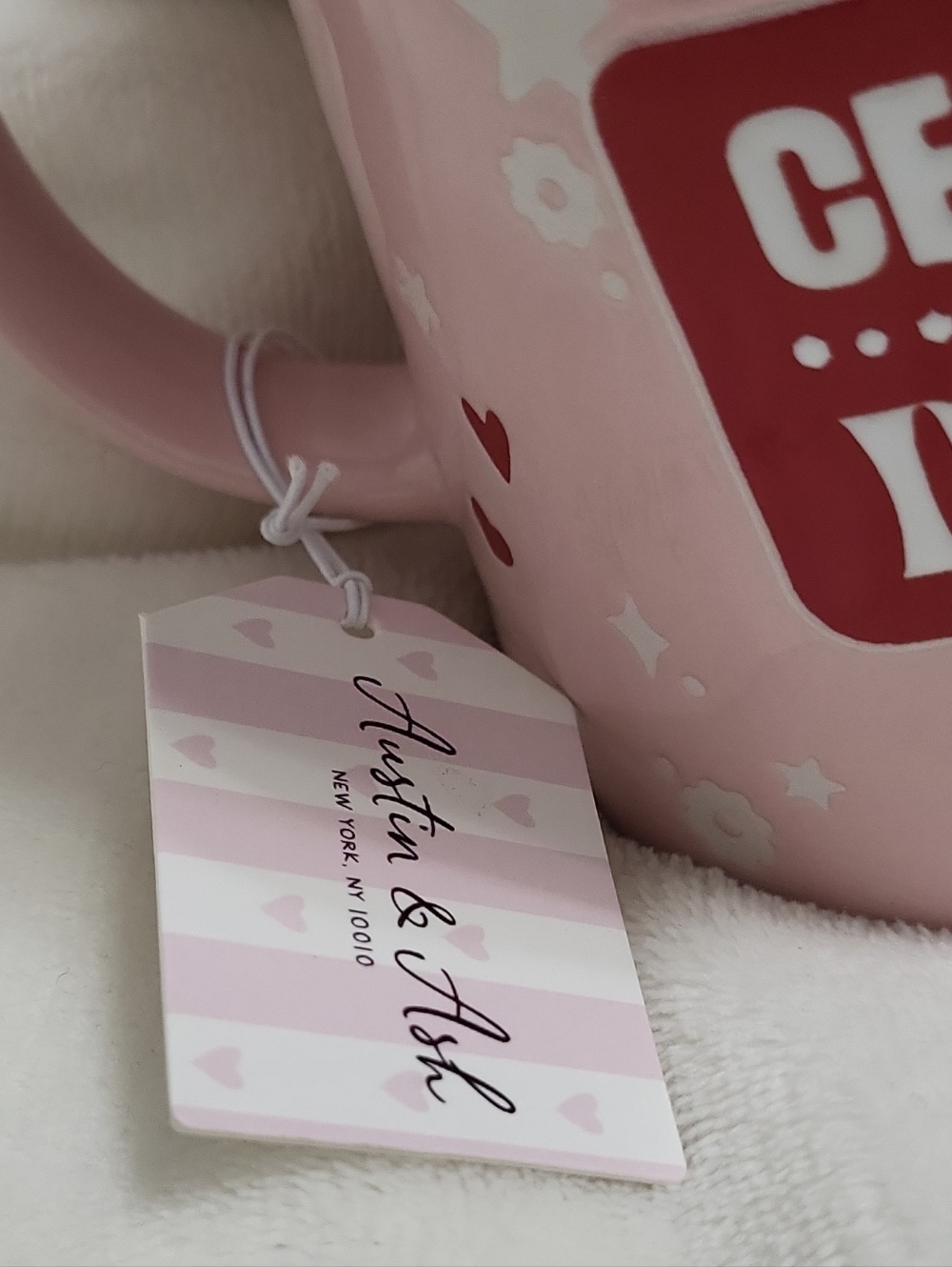 Certified Delulu Pink Ceramic Mug with Red Interior - Picture 6 of 11